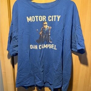 Motor City Graphic Blue T-Shirt